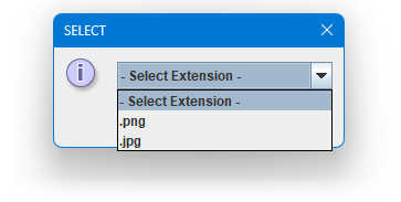 Extension select window
