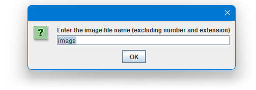 File Name Input Window